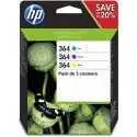 HP 364 Pack de 3 cartouches d'encre Cyan Magenta Jaune