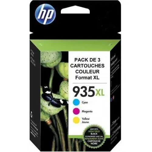 HP 935XL Cyan Magenta Jaune Lot de 3 cartouches couleur