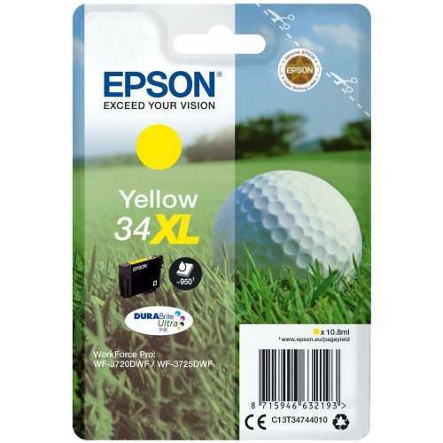 Epson 34XL Jaune Balle de golf Cartouche d'encre d'origine