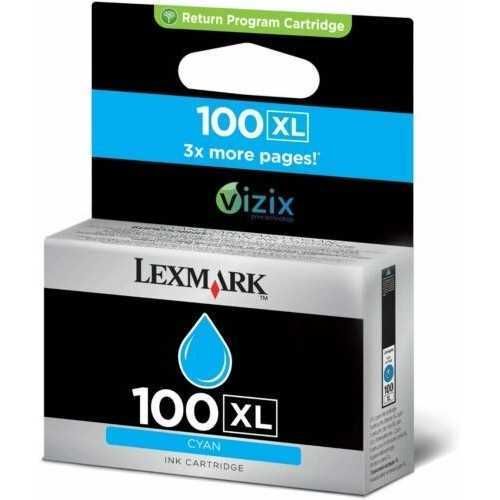 Lexmark 100XL cyan Cartouche d'encre d'origine