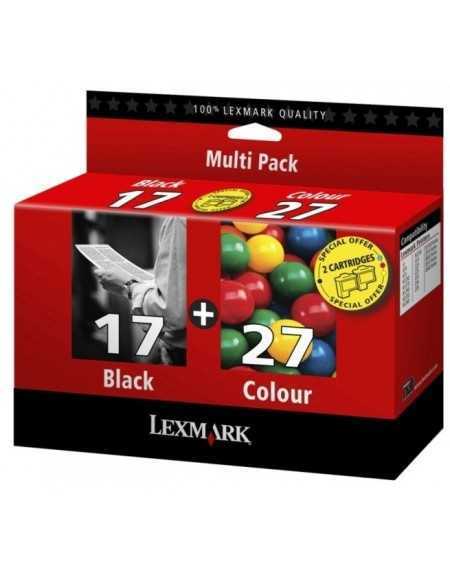 Lexmark 17/27 Noir couleur Pack de 2 Cartouches d'encre d'origine
