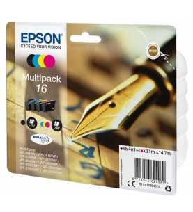 EPSON 16 Noir couleur Pack de 4 cartouches d'encre d'origine
