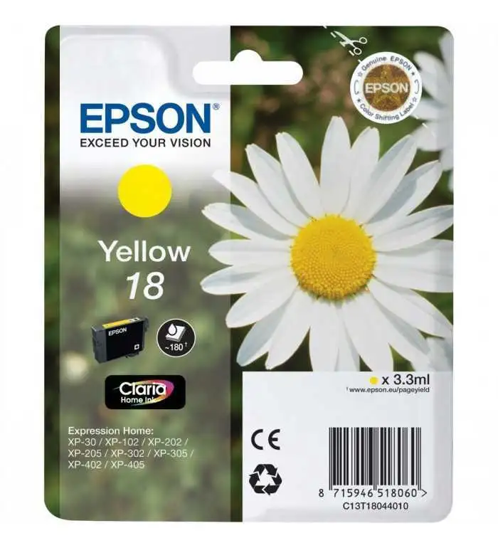 Epson 18 Jaune Pâquerette Cartouche d'encre d'origine