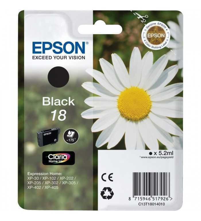 Epson 18 Noir Pâquerette Cartouche d'encre d'origine