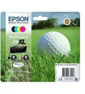 Epson 34XL Noir couleur Pack de 4 Cartouches d'encre d'origine