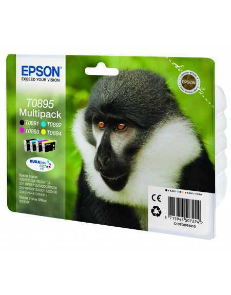 Epson T0895 Noir couleur Multipack de 4 Cartouches d'encre d'origine