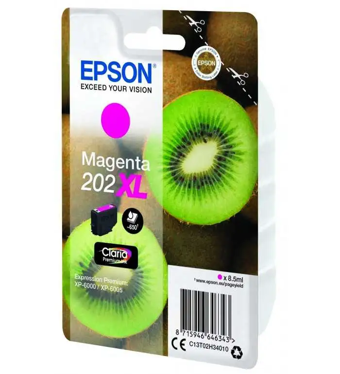 Epson 202XL Kiwi Magenta Cartouche d'encre d'origine