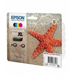 Epson 603XL Étoile de Mer Noir couleur Pack de 4 Cartouches d'encre d'origine