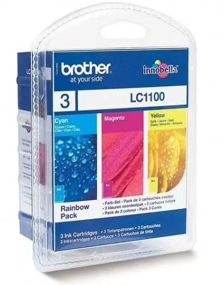 Brother LC1100 couleur X 3 Cartouches d'encre d'origine