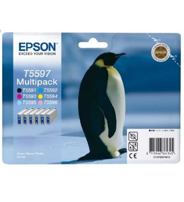 Epson T5597 Noir couleur Pingouin