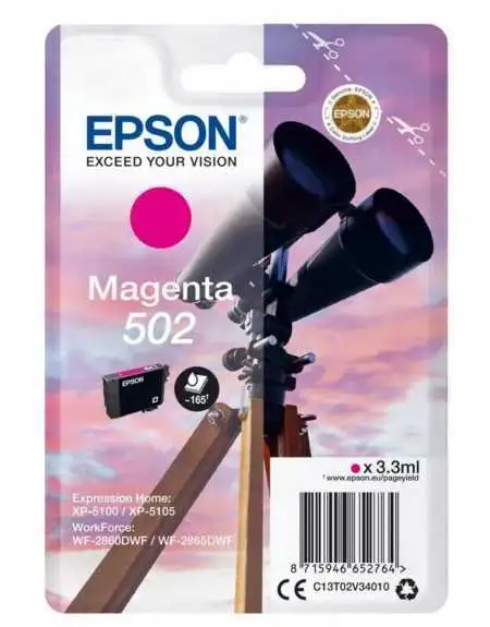 Epson 502 Magenta Jumelles Cartouche d'encre d'origine