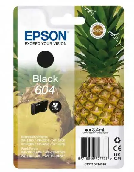 Epson 604 Ananas Noir Cartouche d'encre d'origine