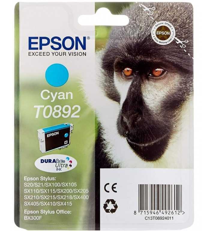 Epson T0892 Singe Cyan Cartouche d'encre d'origine