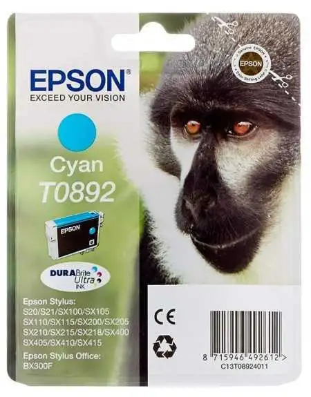 Epson T0892 Singe Cyan Cartouche d'encre d'origine