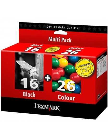 Lexmark 16/26 Noir couleur Pack de 2 Cartouches d'encre d'origine