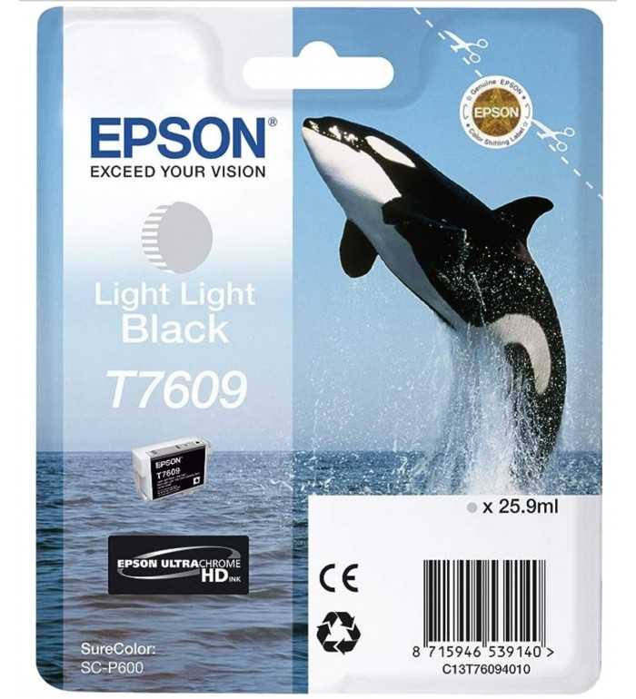 Epson T7609 Orque Noir très clair Cartouche d'encre d'origine