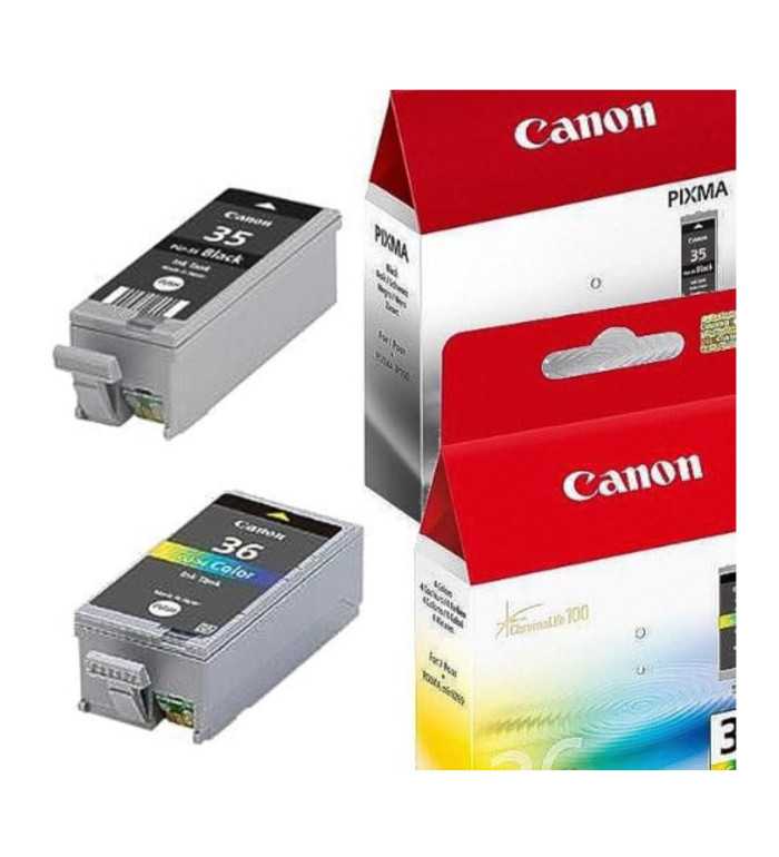 Canon PGI-35/CLI-36 Noir couleur Pack de 2 Cartouches d'encre d'origine