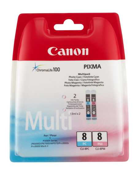 Canon CLI-8 PC/PM Couleur Pack de 2 cartouches d'encre d'origine