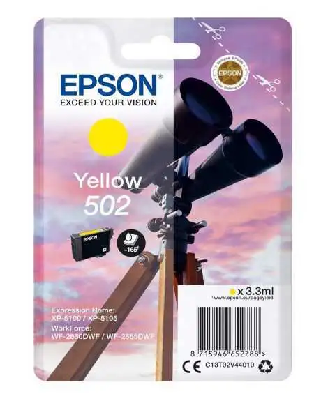 Epson 502 Jaune Jumelles Cartouche d'encre d'origine