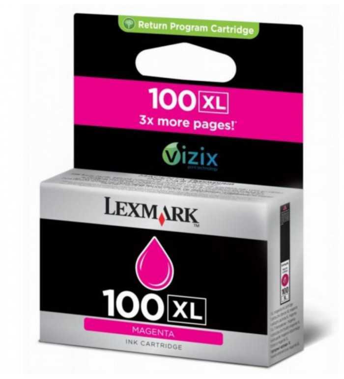 Lexmark 100XL Magenta Cartouche d'encre d'origine