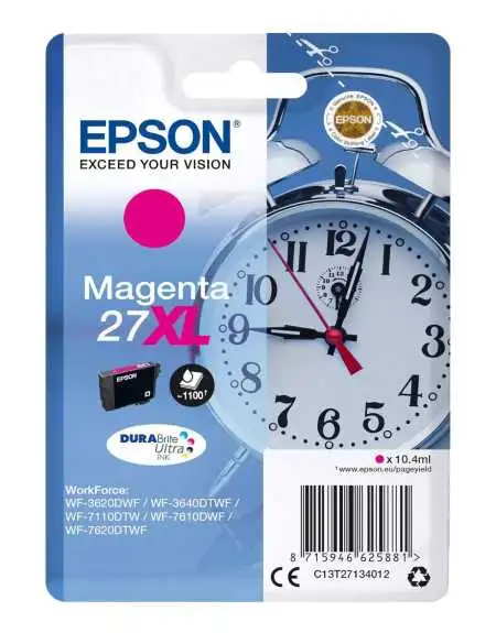 Epson 27XL Magenta Réveil Cartouche d'encre d'origine