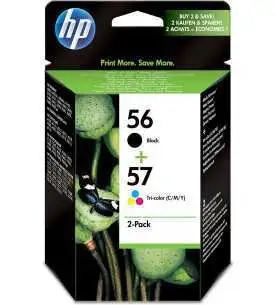 HP 56/57 Noir couleur Pack de 2 Cartouches d'encre d'origine