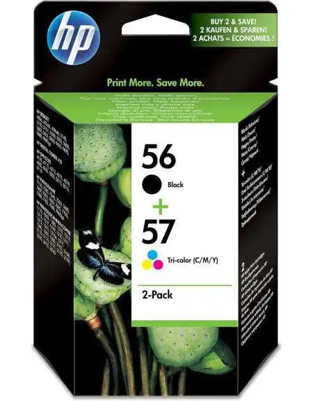 HP 56/57 Noir couleur Pack de 2 Cartouches d'encre d'origine