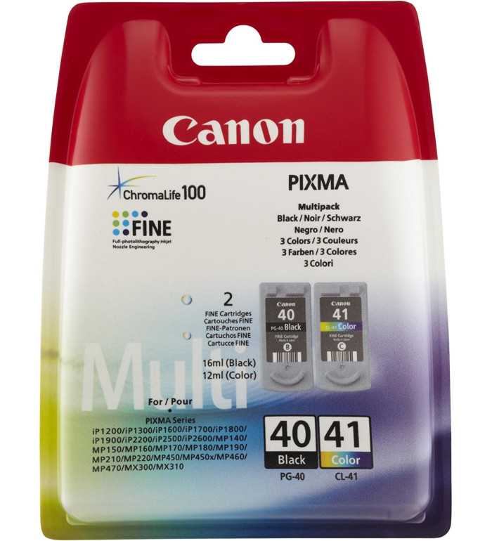 Canon PG 40/CL-41 Noir couleur Pack de 2 Cartouches d'encre d'origine