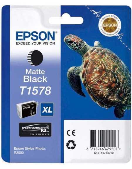 Epson T1578 Tortue Noir mat Cartouche d'encre d'origine