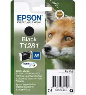 Epson T1281 Noir Renard Cartouche d'encre d'origine