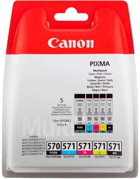 Canon PGI 570/CLI-571 Noir Couleur Pack de 2 Cartouches d'encre d'origine