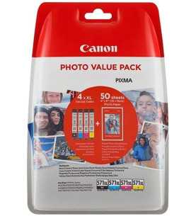 Canon CLI-571XL Noir couleur Pack de 4 Cartouches d'encre d'origine