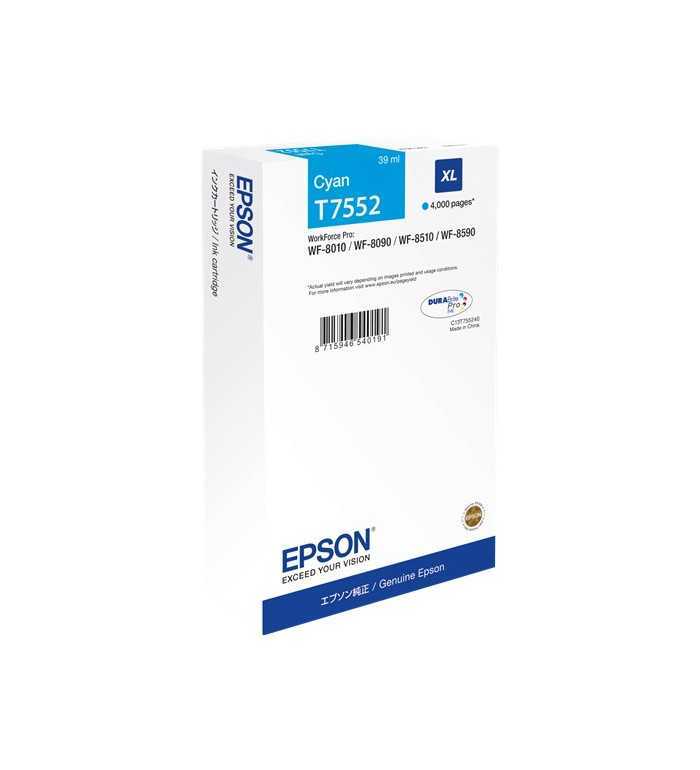 Epson T7552XL Cyan Cartouche d'encre d'origine