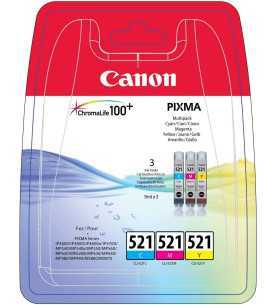 Canon CLI-521 Couleur Pack de 3 Cartouches d'encre d'origine