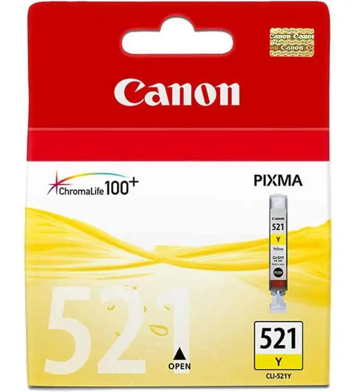 Canon CLI-521Y Jaune Cartouche d'encre d'origine