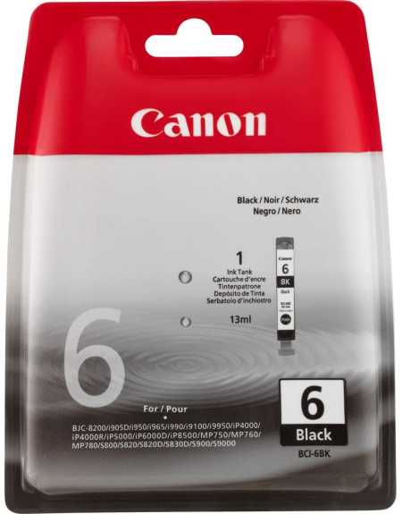 Canon BCI-6BK Noir Cartouche d'encre d'origine