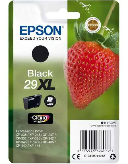 Epson 29XL Fraise Noir Cartouche d'encre d'origine