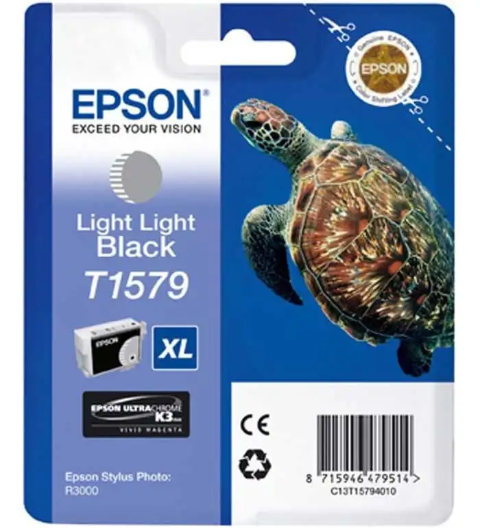 Epson T1579 Tortue Gris Clair Cartouche d'encre d'origine