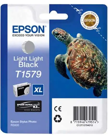 Epson T1579 Tortue Gris Clair Cartouche d'encre d'origine