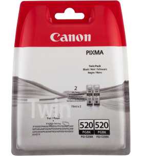 Canon PGI-520BK Noir Pack de 2 cartouches d'encre d'origine