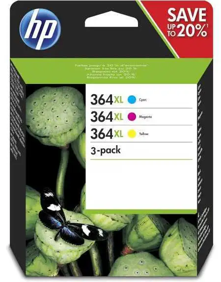 HP 364XL Couleur Pack de 3 cartouches d'encre d'origine