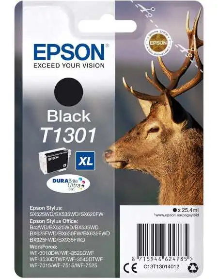 Epson T1301 Noir Cerf Cartouche d'encre d'origine