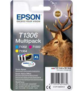 EPSON T1306 Couleur Cerf Multipack de 3 cartouches d'encre d'origine