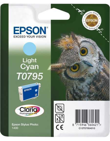 Epson T0795 Chouette Cyan clair Cartouche d'encre d'origine