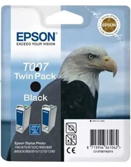 Epson T007 Noir Aigle Multipack de 2 Cartouches d'encre d'origine