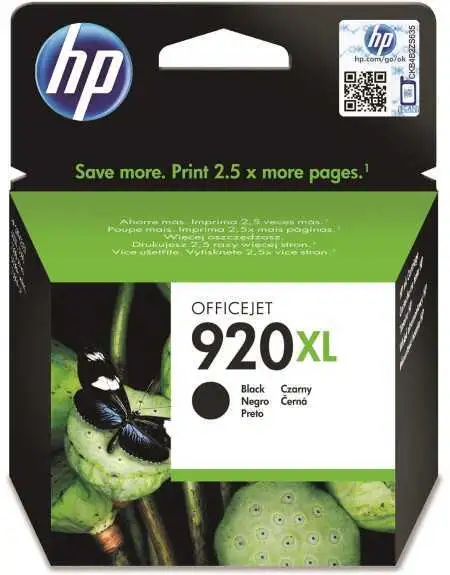 HP 920XL Noir Cartouche d'Encre d'origine