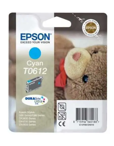 Epson T0612 Ourson Cyan Cartouche d'encre d'origine