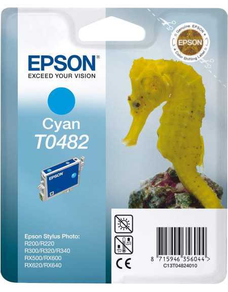 Epson T0482 Hippocampe Cyan Cartouche d'encre d'origine