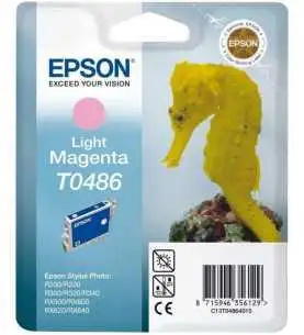 Epson T0486 Hippocampe Magenta clair Cartouche d'encre d'origine