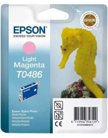 Epson T0486 Hippocampe Magenta clair Cartouche d'encre d'origine